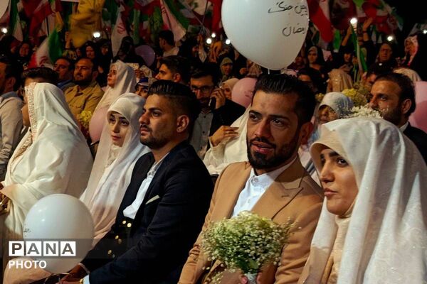 مراسم ازدواج آسان ۴۷ زوج جان فدا در شهرری