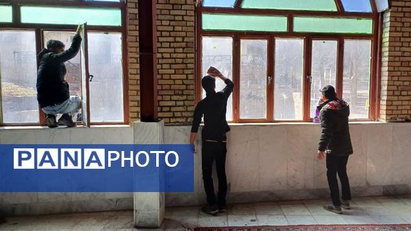 غبار روبی حرم امام زاده اسماعیل بابا امان بجنورد