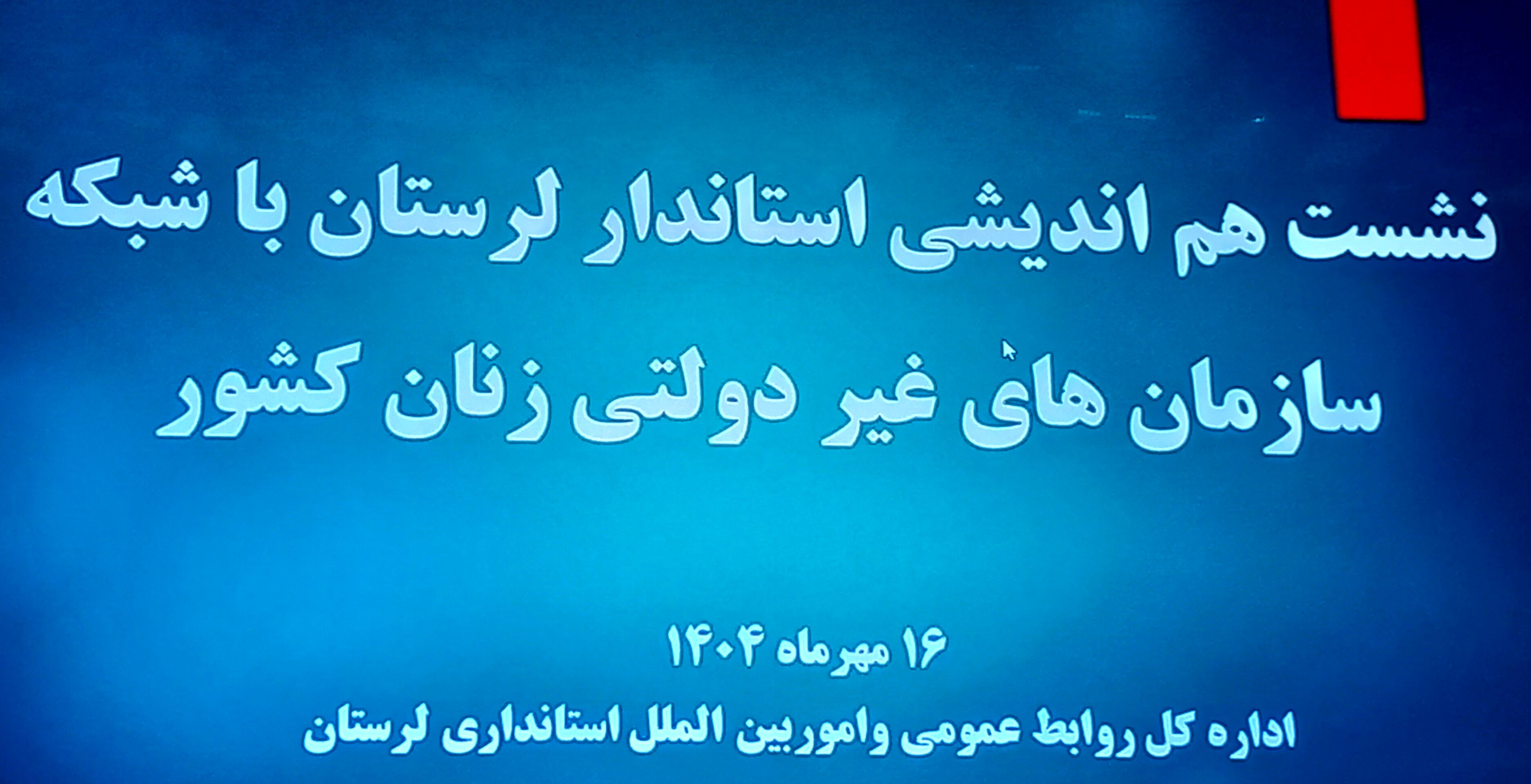 «سید سعید شاهرخی با سازمان‌های زنان لرستان هم‌اندیشی کرد»

