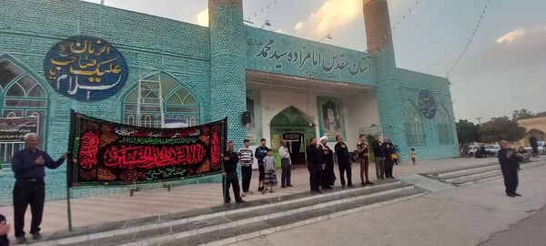 برگزاری مراسم تشییع نمادین پیکر امام رضا(ع)در امامزاده سید محمد(ع) کاشمر