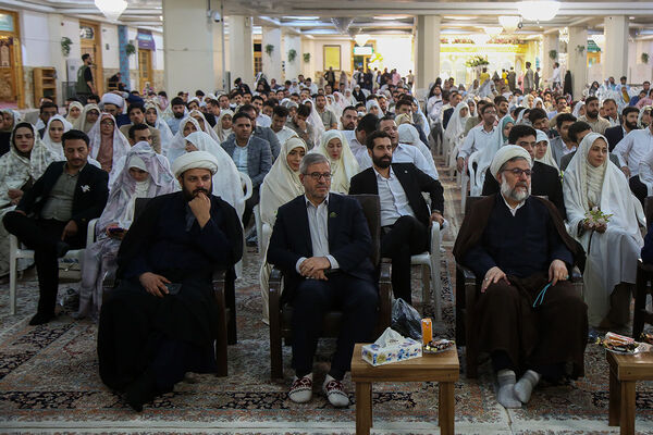 جشن ازدواج ۳۲۵ زوج جوان در حرم حضرت معصومه (س)