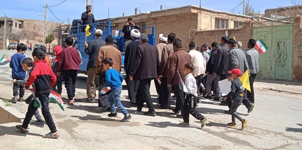 راهپیمایی روز قدس در روستای حیدری