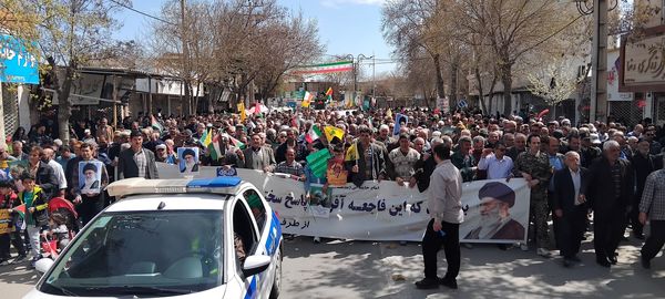 حضور پرشور مردم شهرستان سملقان در راهپیمایی روز قدس