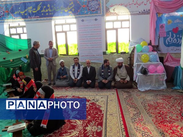 بازدید قائم مقام سازمان دانش‌آموزی از دانش‌آموزان پیشتاز معتکف بام و صفی‌آباد