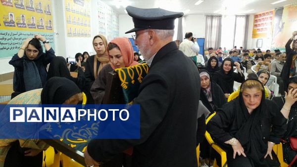 استقبال از کاروان زیر سایه خورشید در دبستان امام رضا(ع) نور