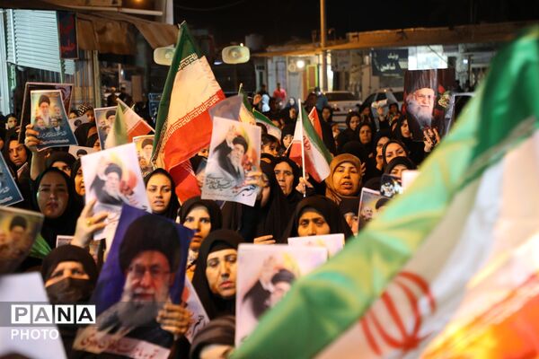 ادای احترام به ارتحال رهبر معظم انقلاب در شهرستان لنده 