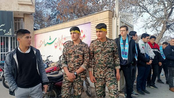 مراسم استقبال از شهید گمنام در دبیرستان شاهد ابوذر غفاری نیشابور 