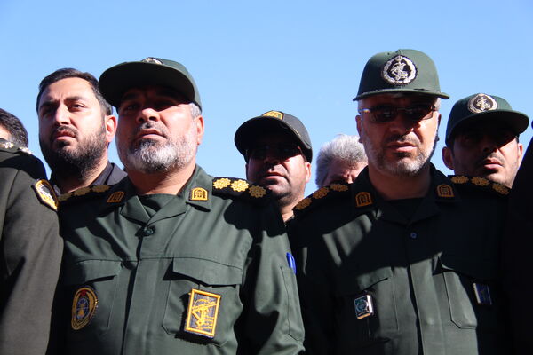 مراسم وداع با ۷ پیکر شهید گمنام هشت سال دفاع مقدس