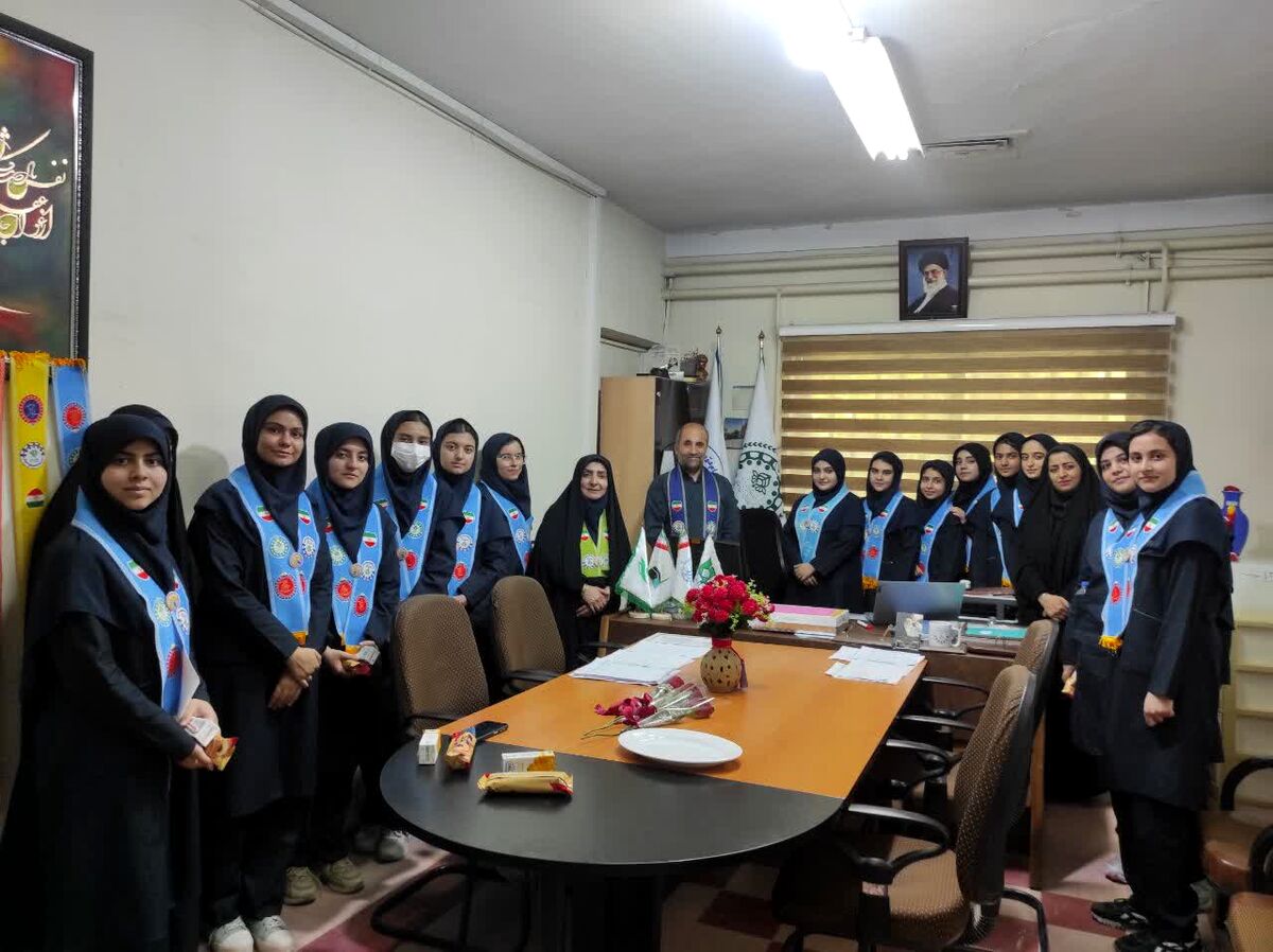 حضور پیشتازان در محل سازمان دانش آموزی استان همدان
