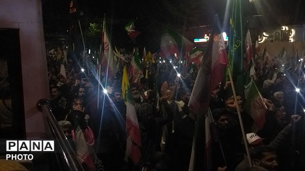 نمایشی ویژه شهیدان میناب در اجتماعات مردمی نیشابور 