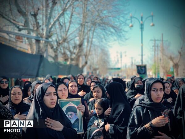 مردم گالیکش کفن پوش به میدان آمدند