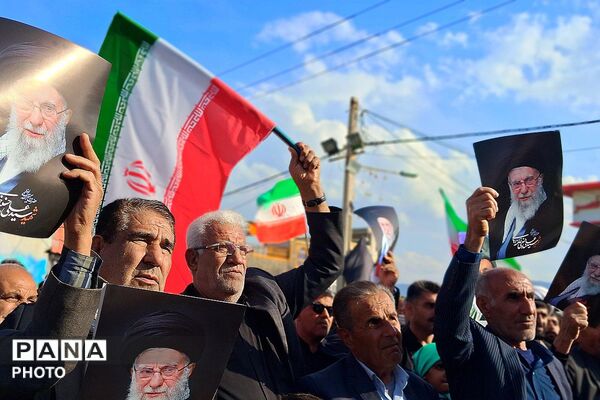 تجمع بزرگ مردمی بیعت با سومین رهبر انقلاب امام آیت‌الله سید مجتبی خامنه‌ای در شهرستان باشت