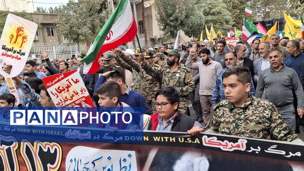  راهپیمایی ۱۳آبان در شهرستان ورامین