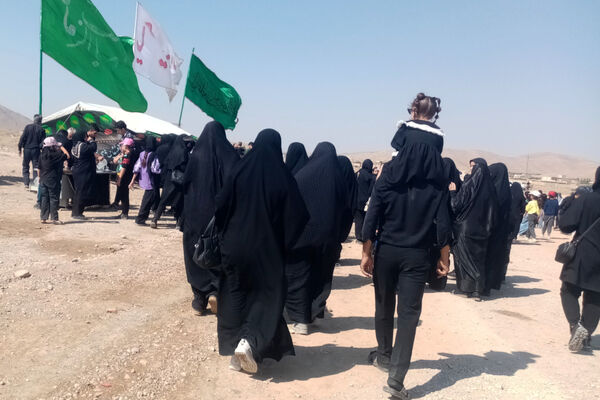 پیاده‌روی اربعین حسینی در شهرستان آباده 