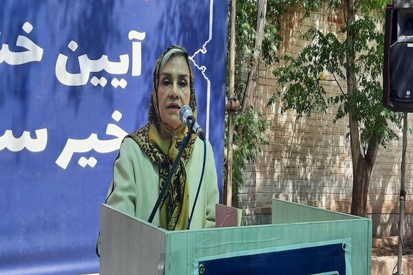 آیین خشت‌گذاری هنرستان اطلس روان کارا شهرستان پاکدشت 