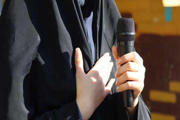 صبحگاه مدرسه شیخ مفید پاکدشت