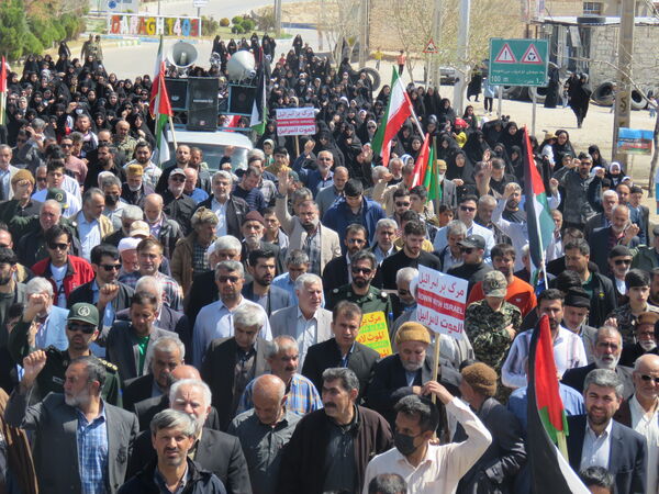 حضور پرشور مردم شهر درق در راهپیمایی روز جهانی قدس
