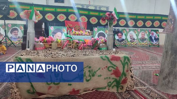 تشییع شهید گمنام در روستای ملا انبار کوهمره نودان 