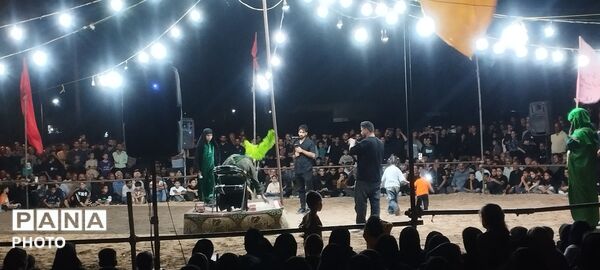 تعزیه خوانی برای حضرت علی اکبر (ع) در روستای رزق آباد 