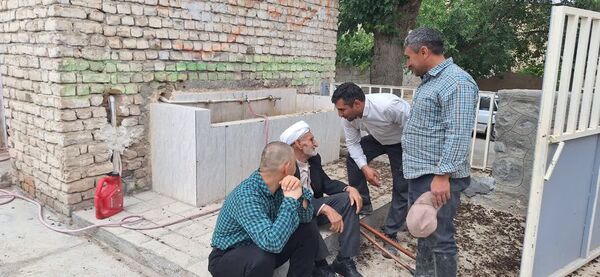 آغاز بتن‌ریزی مدرسه شهید ذوالفقاری در روستای احمد آباد