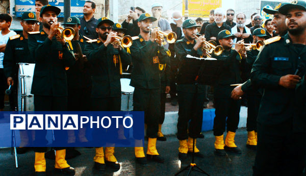 مراسم تشییع پیکر شهید «سعید آذربادگان» در بندرعباس