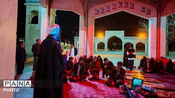 مراسم روضه خوانی وفات حضرت خدیجه (س) در مزار شهدای گمنام نیشابور 