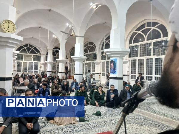 مراسم گرامیداشت شهدای مقاومت و تشیع نمادین پیکر پاک شهید سید حسن نصرالله در خلیل آباد 