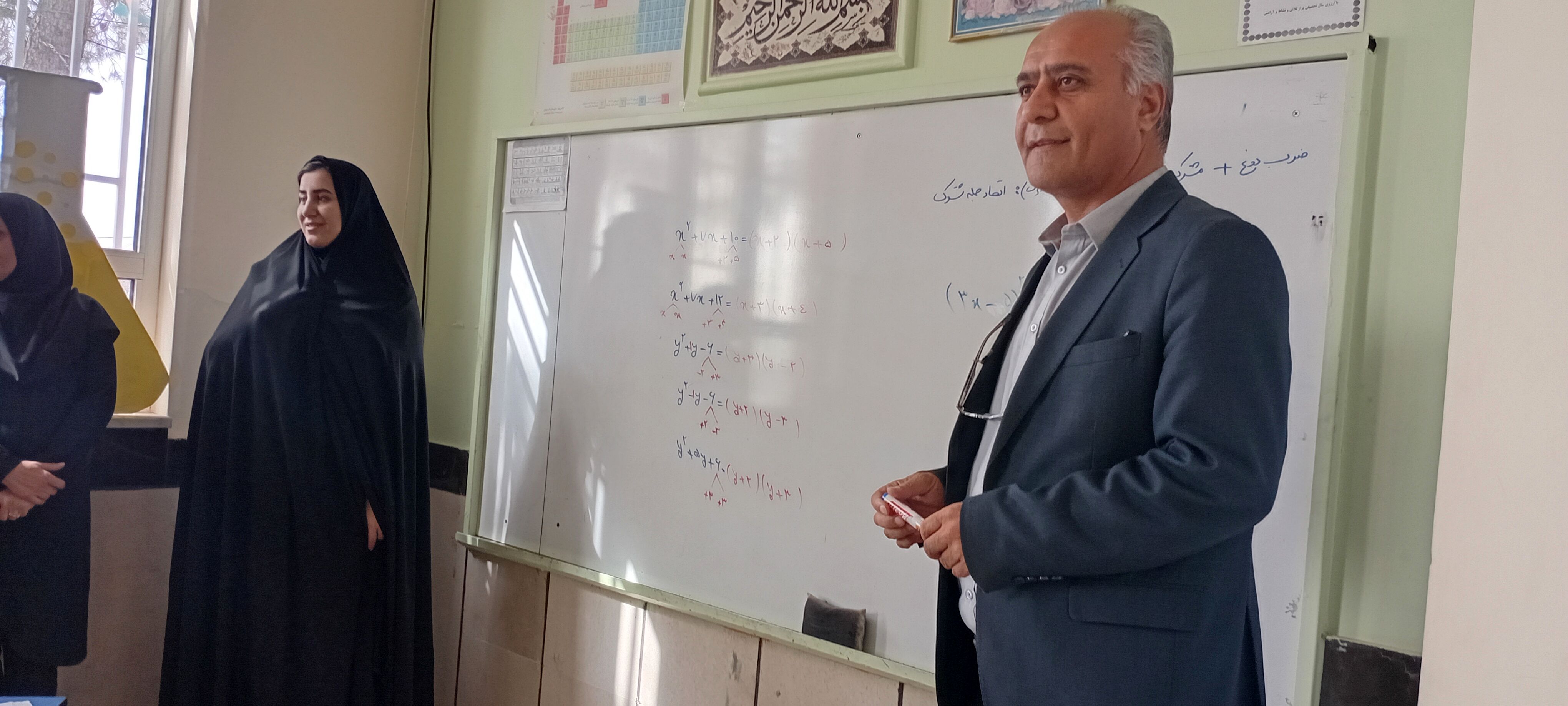 بازدید معاون آموزشی آموزش و پرورش خلیل آباد از دبیرستان مادر مهربان نقاب