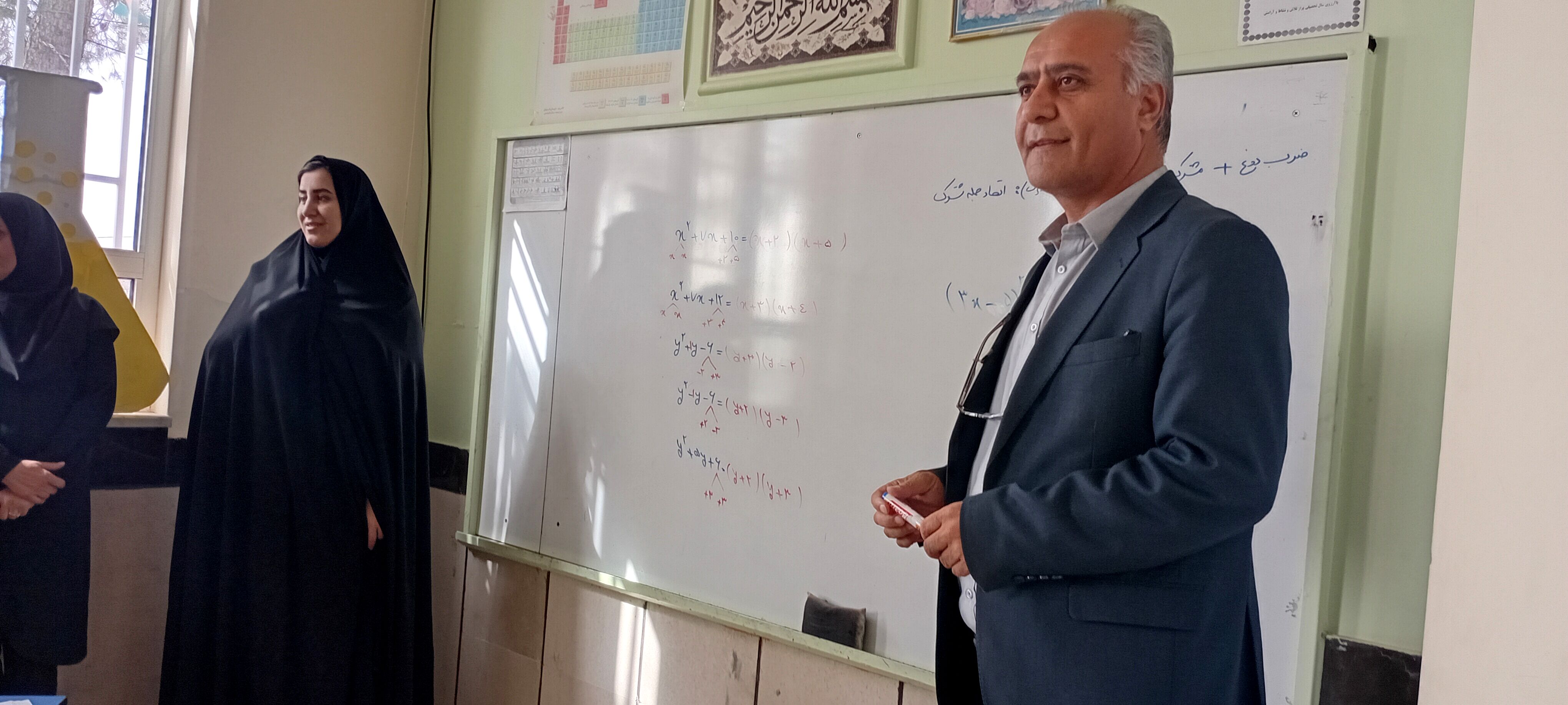 بازدید معاون آموزشی آموزش و پرورش خلیل آباد از دبیرستان مادر مهربان نقاب
