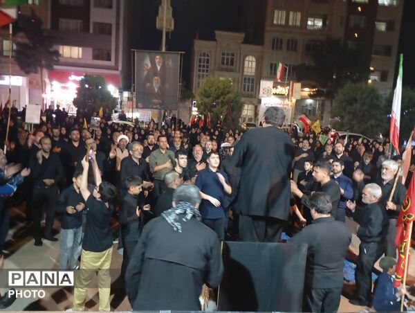 هفتمین شب از مراسم عزاداری امام حسین در حسینیه امام خامنه ای در قاب پانا