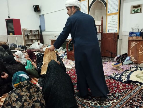 مراسم اعتکاف در مسجد روستای مهدی آباد خلیل آباد