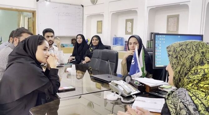 دیدار مشاور جوان استاندار با رییس سازمان دانش‌آموزی استان یزد