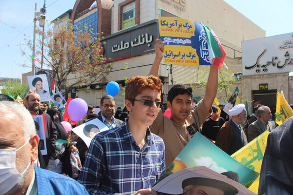 جلوه هایی شکوهمند از راهپیمایی روز جهانی قدس در قم