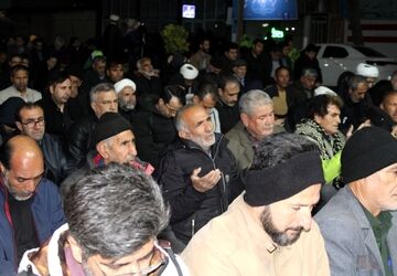 راهپیمایی  و نماز استغاثه به امام زمان عجل مردم آشخانه در 12 فروردین