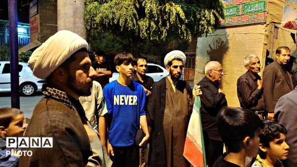 مارگون در شب چهارم محرم غرق در ماتم و عشق حسینی شد