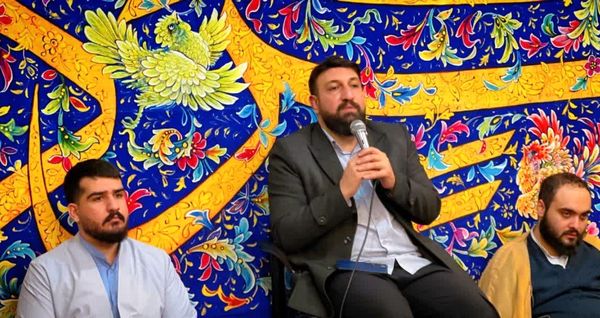 مراسم اعتکاف دانش‌آموزی در اولین روز اعتکاف در ساوجبلاغ