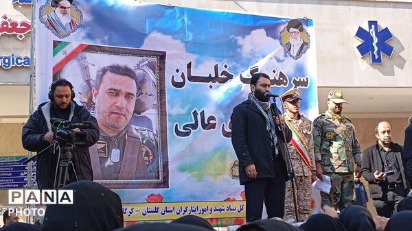 شهید عالی بر دوش هم استانی های خود تشیع شد 