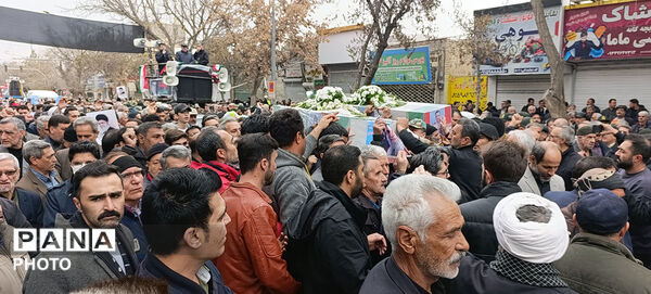 تشییع دو شهید شهرستان بجنورد در استان خراسان شمالی 