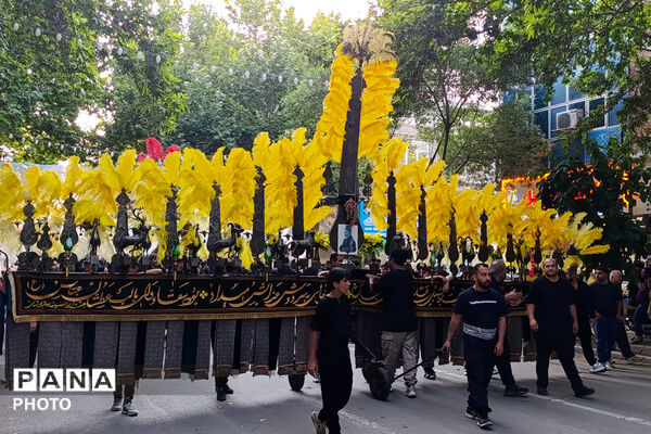 آیین باشکوه علم‌گردانی در غروب عاشورا 