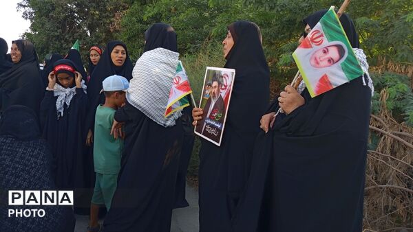 میناب به رنگ ایران؛ اجتماع گسترده «جان‌فدایان ایران»