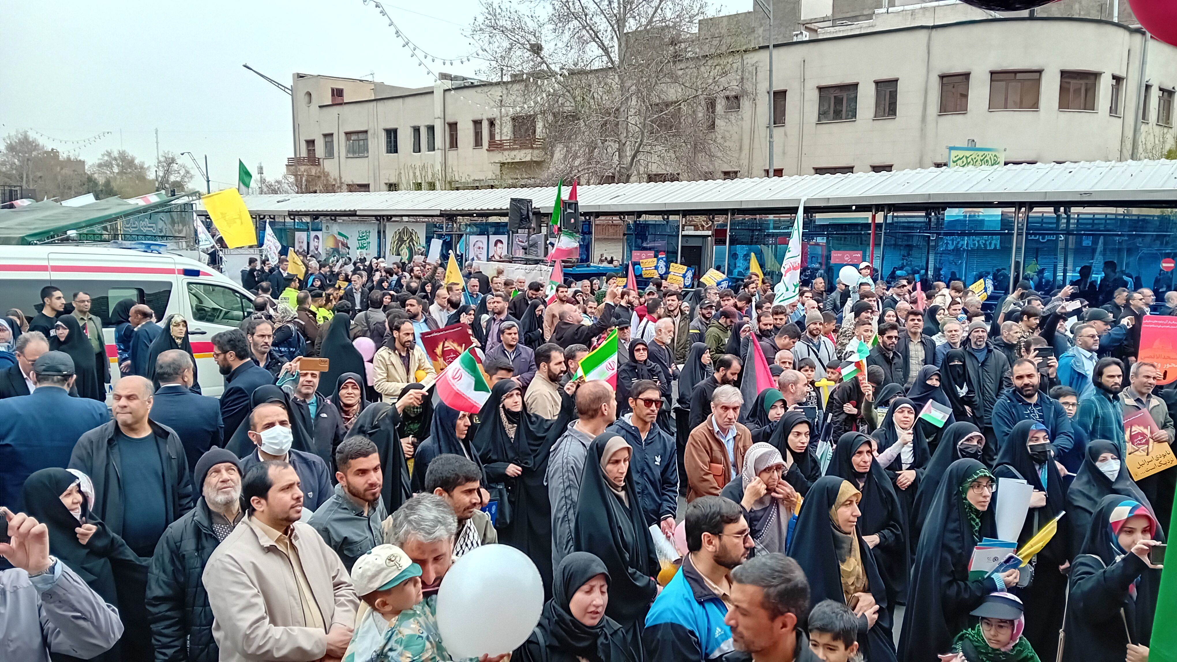 راهپیمایی پرشور؛ پشتوانه ملل اسلامی در حمایت و آزادی قدس شریف است