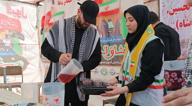 بازدید قائم مقام سازمان دانش‎‌‌‍‌‌‌‌‌آموزی از موکب سازمان دانش‌آموزی استان کرمانشاه 