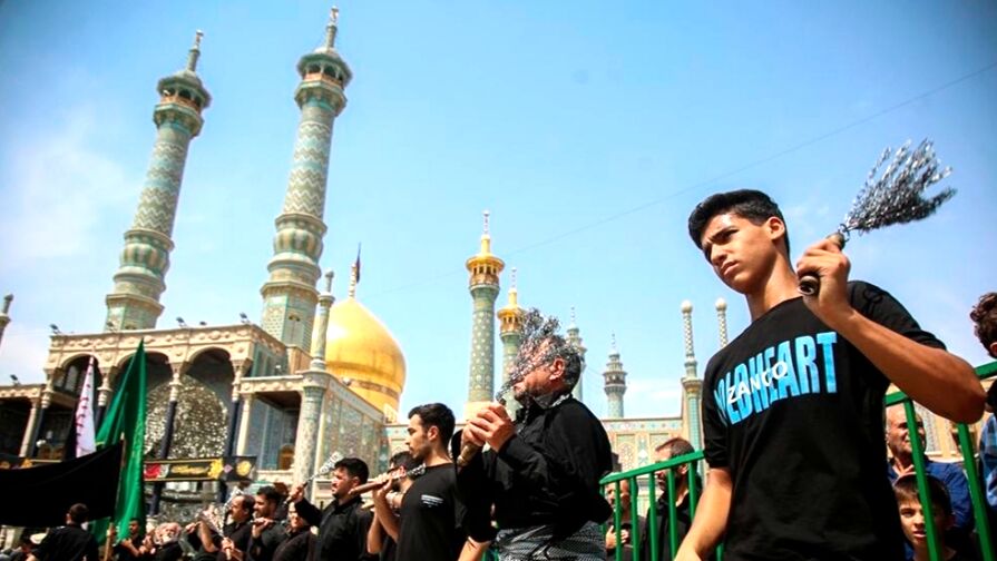 بلوار پیامبر اعظم قم میعادگاه پیاده روی عاشقان اباعبدالله