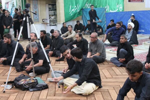 مراسم سوگواری ابا عبدالله در هیات رزمندگان اسلام شهرستان خرامه 