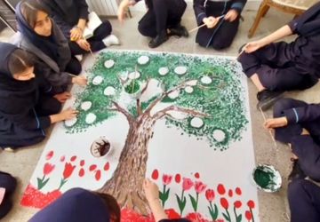 افتخارآفرینی دبیرستان شهید اردستانی در نقاشی همگانی