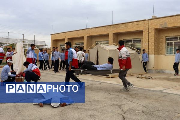  مانور زلزله در تنگستان 