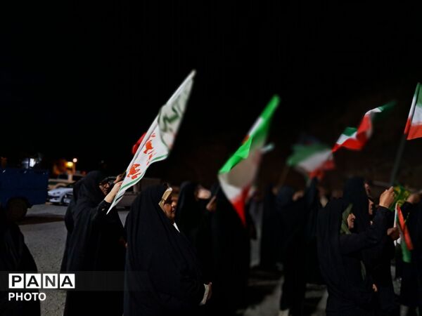 حضور پرشور مردم بخش آسارا در صد و پنجاه و یکمین شب تجمعات مردمی 