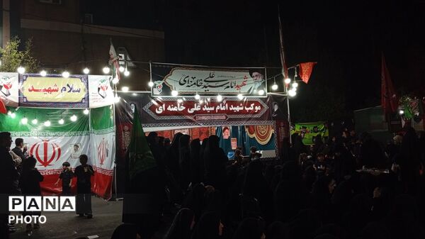 نهمین شب از سوگواره بزرگ محرم در میدان شهید بهشتی پلدختر 