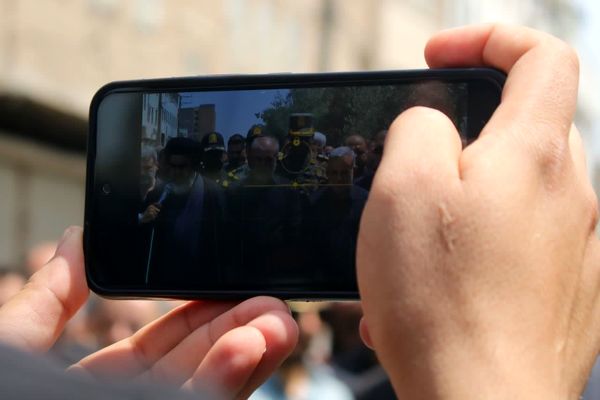 تشییع پیکر شهید محمد نعمتی سعیدآبادی در شهرستان بهارستان