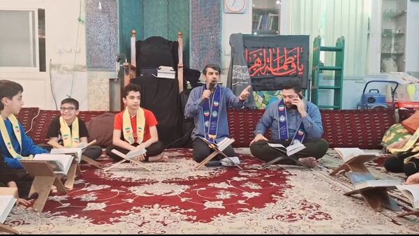 اعتکاف دانش‌آموزی در گرگان